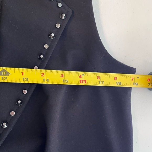 Alain Murati Artsy Bling Open Front Sleeveless Vest Gilet - Picture 8 of 11